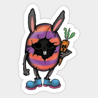 Easter creepy bunny Sticker